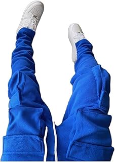 Giftzu pantalon à jambe droite pour homme pantalon chaud en polaire pour l'automne
