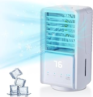 Mini ventilateur de refroidissement de climatiseur avec 3 vitesses de vent/2 vitesses