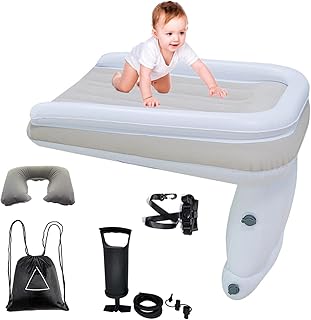 Lit de voyage gonflable pour les tout-petits, conception d'avion gonflable avec pompe à