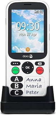 Téléphone portable 4g double sim débloqué doro 780x pour personnes âgées avec clavier