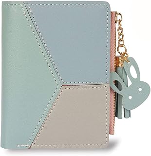Portefeuille pour femme petit portefeuille en cuir pu avec poche