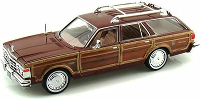 Chrysler lebaron town & country wagon, rouge avec côté boisé - présentoir moulé