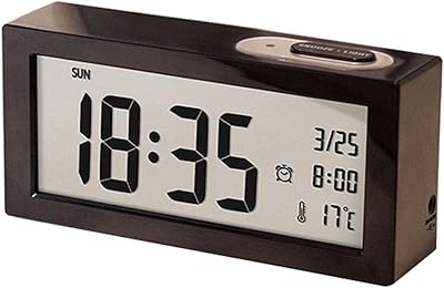 Réveil de bureau pour étudiants montre numérique grand moniteur lcd horloge