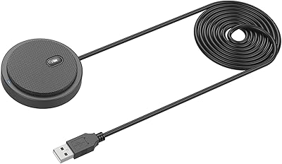 Microphone à condensateur omnidirectionnel usb ecam um02 pour réunion, conférence, entreprise, ordinateur