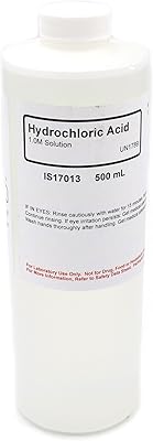 Solution d'acide chlorhydrique, 1,0 m, 500 ml - collection chimique coordonnée