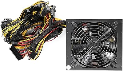 Alimentation alimentation minière modulaire 1600 w pour 6 cartes graphiques eth