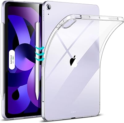 Coque esr pour ipad air 5e génération (2022), coque ipad air, coque transparente