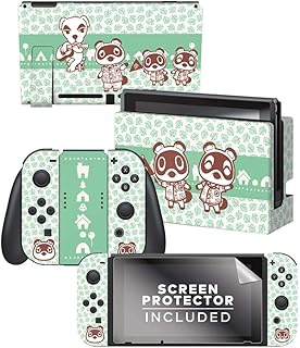 Ensemble de skins nintendo switch pour controller gear unthinkable et animal crossing sous