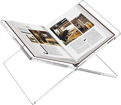 Support de livre en acrylique newby, support de livre transparent pour affichage