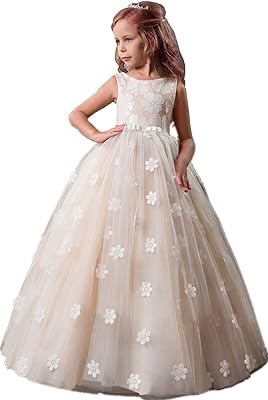 Robe de soirée pour filles pour occasions spéciales - robe de princesse brodée