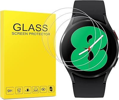 Lot de 3 protecteurs d'écran en verre trempé pour samsung galaxy watch 4