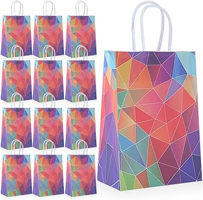 Essen 12pcs petits sacs cadeaux en papier kraft pour enfants de fête