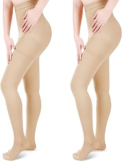 2 paires de bas de contention 30-40 mmhg bas gradués pour femme