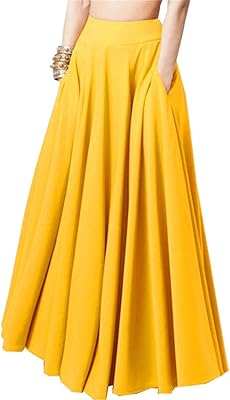 Jupes longues plissées taille haute pour femmes, jupe trapèze, longueur cheville, jupes longues