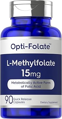 Complément alimentaire opti-folate l-méthylfolate - 15 mg (90 gélules)
