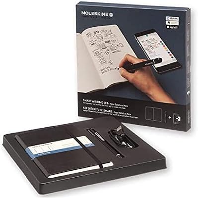 Ensemble d'écriture intelligent moleskine pen plus avec stylo et carnet smart dot