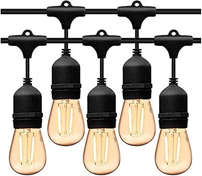 Guirlande lumineuse led extérieure étanche bande intérieure extérieure 15 ampoules edison vintage