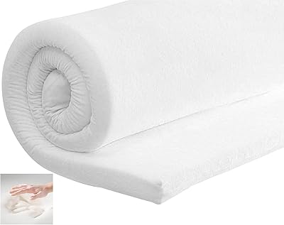 Housse de matelas en mousse à mémoire de forme (visco), hauteur 5 cm