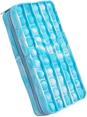 Sac à crayons en silicone simple pop bubble design pour jouets cosmétiques boîte