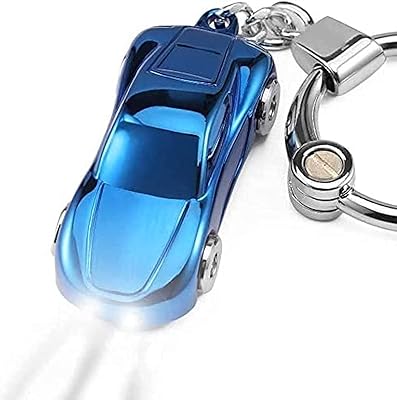 Porte-clés de voiture créatif avec deux modes led, anneau de porte-clés de voiture