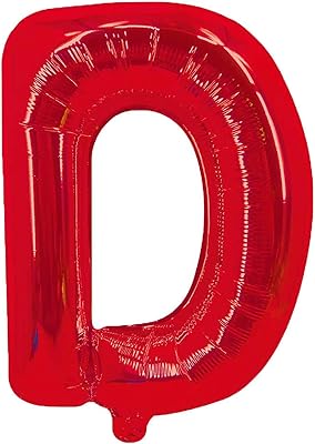 Ballon en aluminium party time avec lettres, taille 16 pouces, d (rouge)