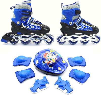Chaussures de skate pour garçons et filles patins à roues alignées réglables