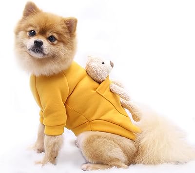 Pull pour chiens de petite et moyenne taille avec une poche chaude