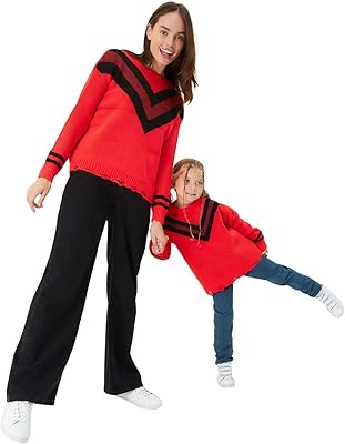Pull à col rond coupe régulière trendyol pour hommes multicolore (paquet de 1)