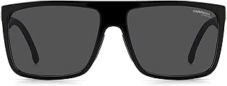 Lunettes de soleil homme 8055/s, taille 58 mm, noir, verres gris rectangulaires non