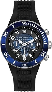 Montre philip stein 33-xbl-rb active extreme en acier inoxydable avec bracelet noir, bracelet