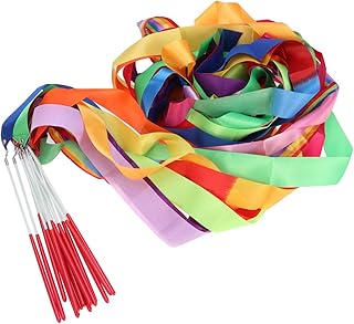 Rubans de danse de gymnastique nobesti 14 pièces, bâton de danse rotatif coloré