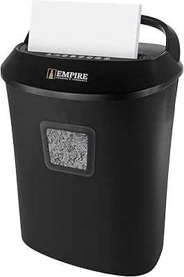 Destructeur de papier empire 14 feuilles coupe transversale, 25 l, très résistant