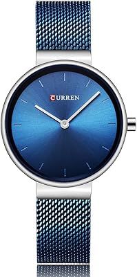 Montre à quartz curren original pour filles en acier inoxydable résistant à l'eau