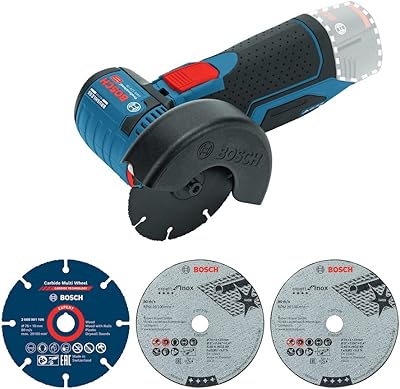 Meuleuse d'angle sans fil bosch gws 12v-76, sans batterie ni chargeur - carton