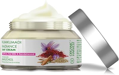 Crème visage éclat kumkumadi organic harvest : safran lait d'avoine et bois