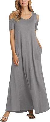Robe d'été décontractée à manches courtes et avec poches alistair pour femmes