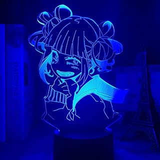 Veilleuse 3d my hero academia himiko toga lampe de nuit décoration