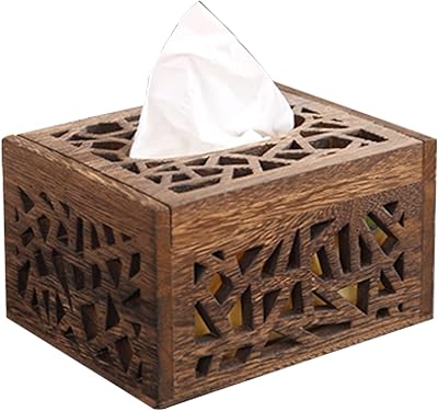 Support de boîte à mouchoirs en bois ocuz® rectangulaire support distributeur pour cuisine