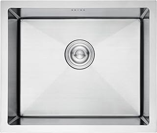 Ibergriff m85043 évier de cuisine en acier inoxydable, 50 x 43 cm, évier