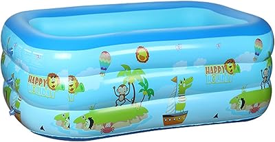 Piscine gonflable pour enfants, piscine rectangulaire pour enfants, tout-petits, bébés, enfants et famille