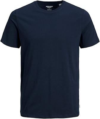 T-shirt basique à col rond jack & jones pour hommes
