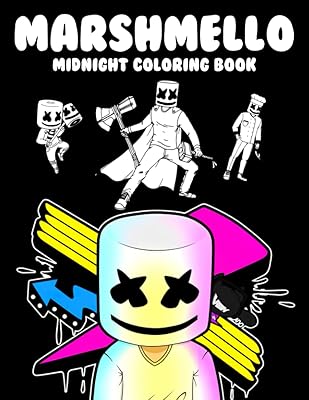 Livre de coloriage marshmello de minuit : fabuleuses pages à colorier
