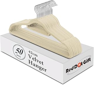 Red dot gift lot de 50 cintres antidérapants en velours beige 42 cm avec crochet pivotant à 360 degrés - durable et fin - cintre antidérapant pour cintres - cintres pour pantalons... (beige, 50 pièces) – Photo produit Dakar Sénégal – Livraison rapide Red dot gift lot de 50 cintres antidérapants en velours beige 42 cm avec crochet pivotant à 360 degrés - durable et fin - cintre antidérapant pour cintres - cintres pour pantalons... (beige, 50 pièces). Commandez malin, vivez mieux avec Diaytar