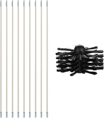 Brosse de nettoyage qukan, kit de brosse de nettoyage de cheminée, 9 poteaux