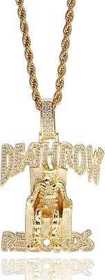 Icedamond chaîne légendaire hip hop plaquée or 14 carats, collier tendance en zircone