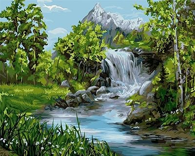Komedo peinture par numéros d'arbre naturel, dessin sur toile, cadeau artistique peint à