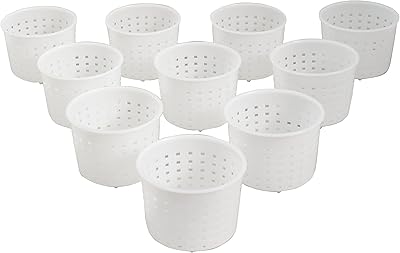 Kit de fabrication de fromage 10 pièces, moule perforé et presse, passoire à