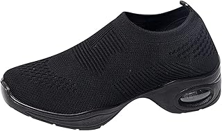 Chaussures décontractées noires pour femmes baskets de course chaussures de sport tendance
