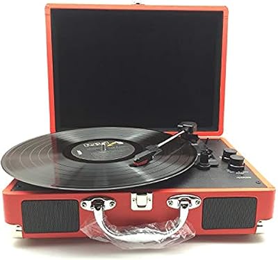 Lecteur d'enregistrement portable colle noire gramophone portable rétro haut-parleur maison lecteur d'enregistrement