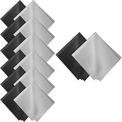 20 pièces chiffons pour objectifs, chiffons pour lunettes, chiffons de nettoyage en microfibre, chiffons pour photographie d'objectif, chiffons de nettoyage pour appareil photo, téléphone et tablette. Diaytar : Où chaque achat est une victoire pour votre budget